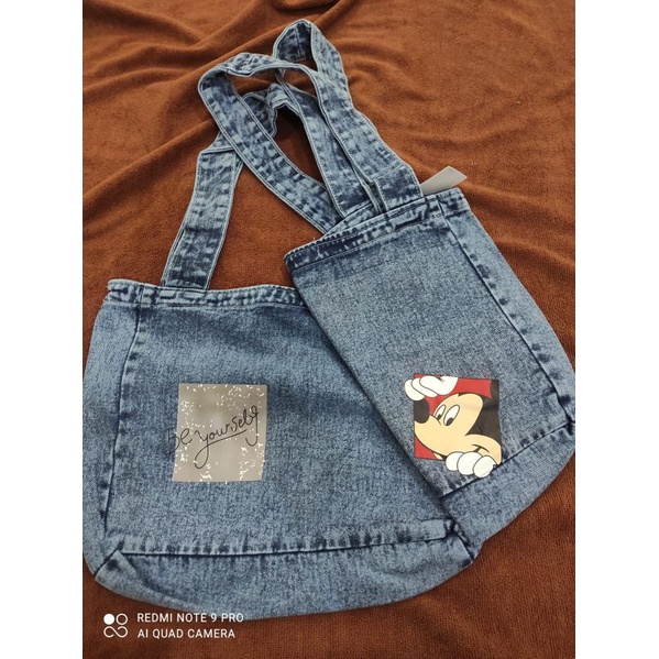 tas fashion jeans non street bergambar