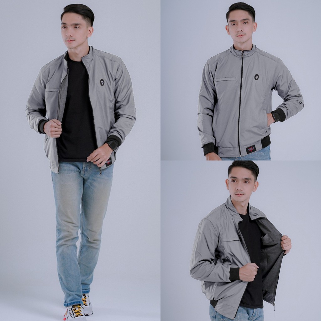 JAKET BOMBER PRIA MUSIM SEMI MUSIM DINGIN JAKET COWOK KEKINIAN BEST SELLER PROMO TERMURAH ORIGINAL REBEL.ID
