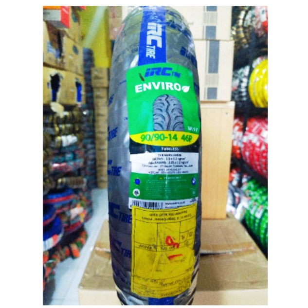 BAN TUBLES MATIC IRC 90/90-14 BAN BARU, FREE PENTIL,100% ORIGINAL