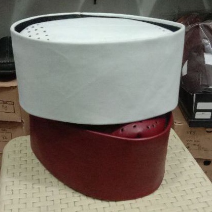 Luigi Leather. Peci Kulit domba Model SONGKOK NASIONAL MERAH