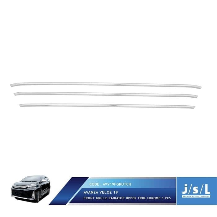 JSL Grill Radiator upper Avanza Veloz 2019 Front Grille Cover Chrome