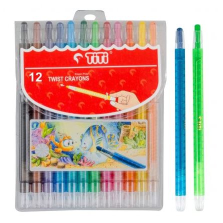 

Krayon Putar TITI Twist Crayons 12 Warna