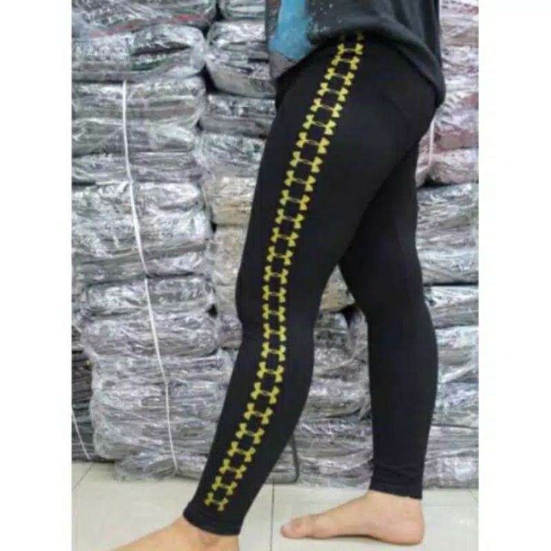 LEGGING IMPORT  AMOR LIST GOLD / LEGGING MURAH / LEGGING WANITA MURAH