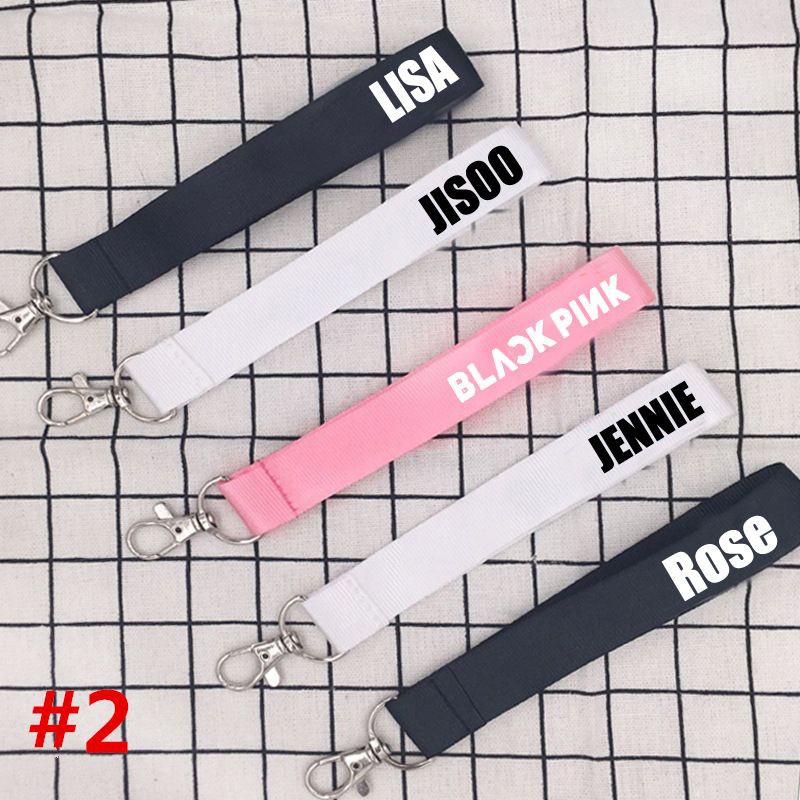 KPOP BLACKPINK Keychain Keyring Beautiful Cellphone Holder Strap Lanyard