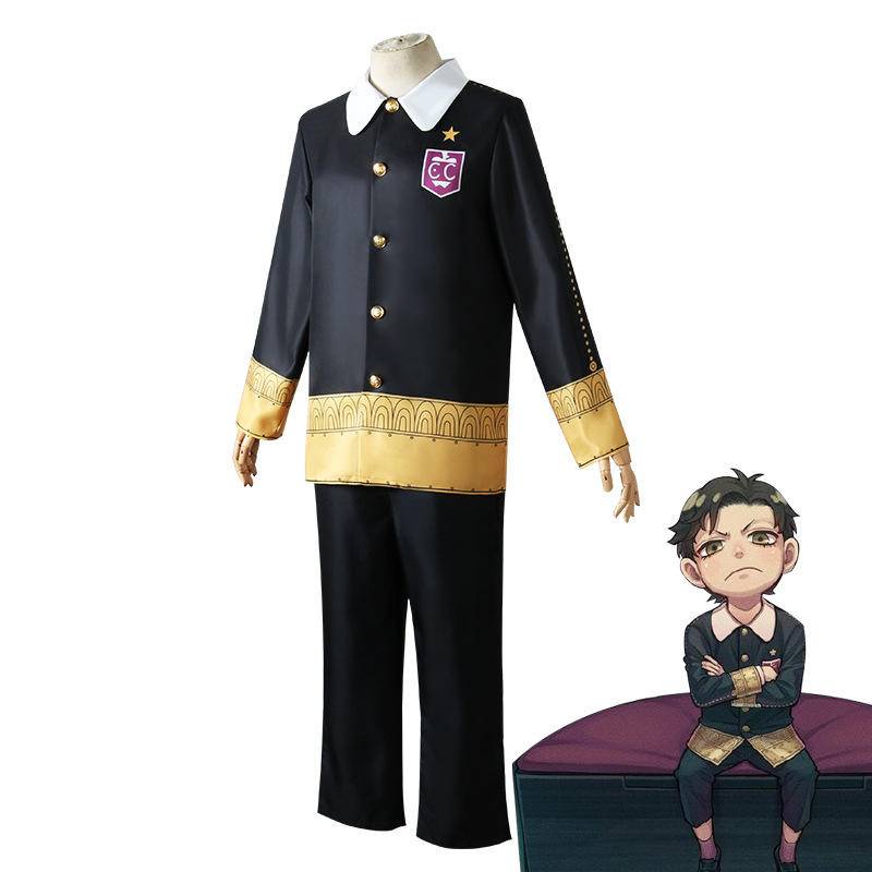 【Wetrose】Ready Stock Spy X Family Cosplay Suit Eden Academy Second Son Damian Desmond Anime Costume Anak Anak Kids Boy