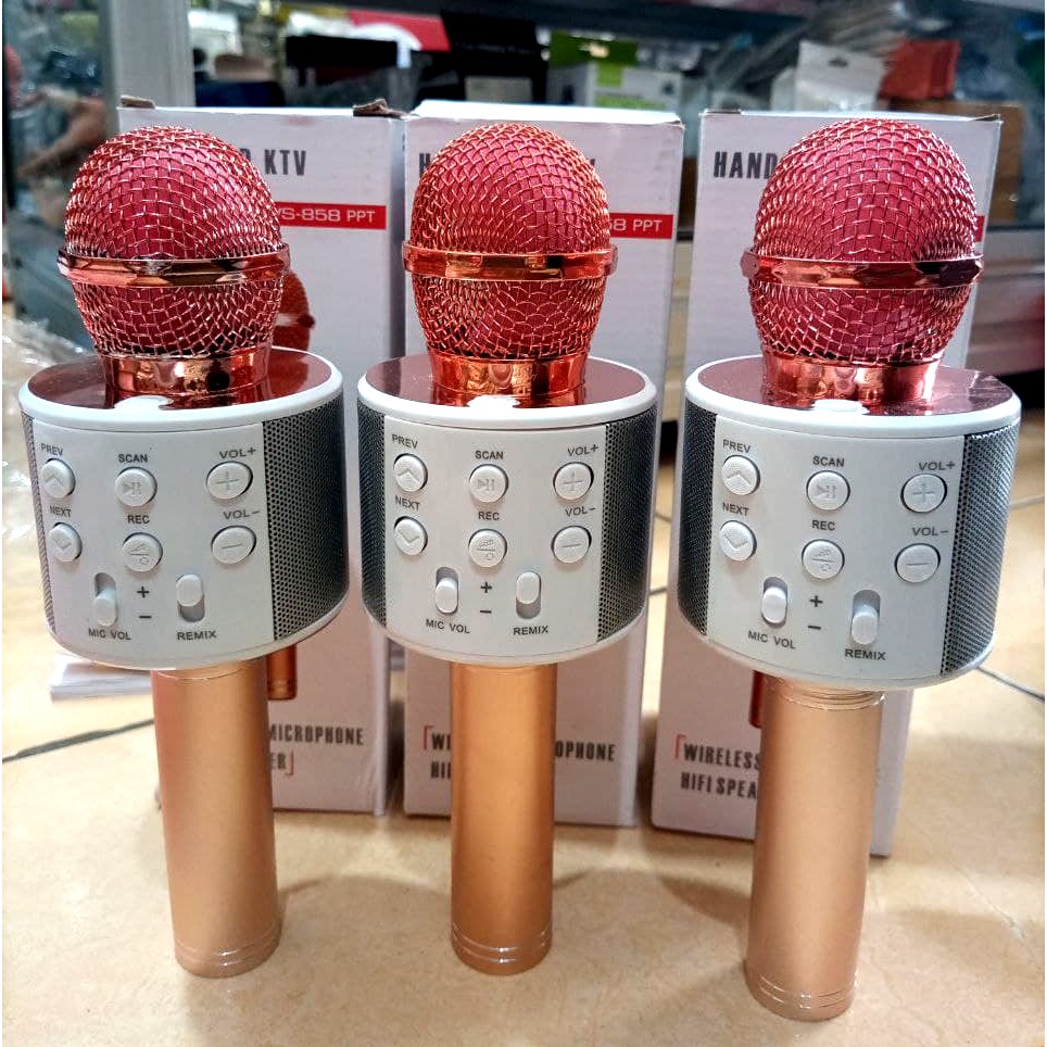 Jual Mic Bluetooth S858 Konek HP Dengan Bluetooth Ada Port Headset Jadi