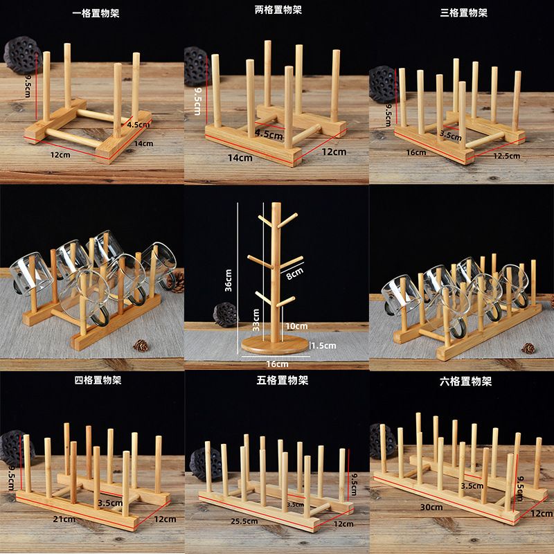 Nama - Rak Kayu Standing Unik Rak Gelas