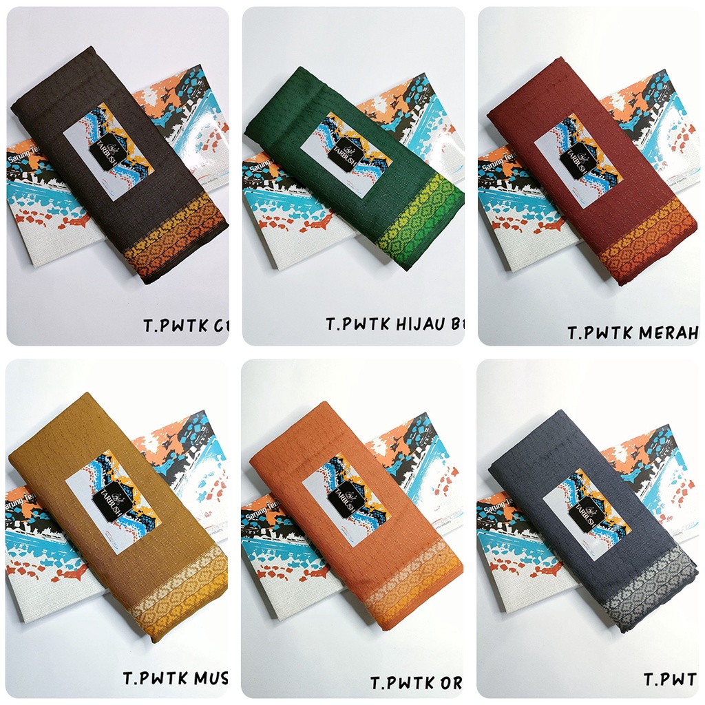 SARUNG TARBUSH POLOS WARNA KEMBANG SARUNG POLOS MURAH