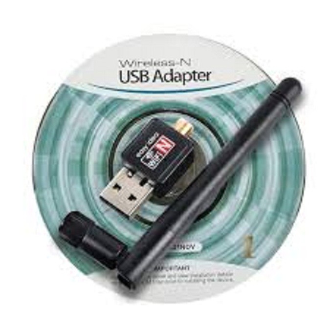 WIRELESS USB ADAPTER (300MBPS) USB WIFI + ANTENNA