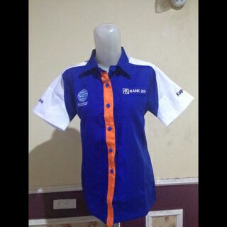 Baju Bengkel Teras BRI Lengan Pendek Wanita