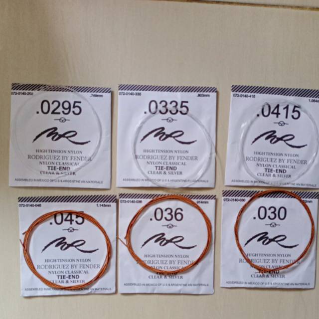 Senar gitar fender nilon lokal MR
