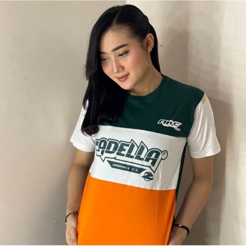 kaos adella kode ADL 021 kaos cewe cowo kaos custom kaos om Adella 100% original