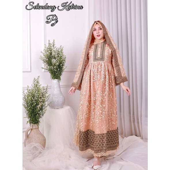 Gamis Selendang Katrina Ekslusif Original Pelangi Jaya Butik-6