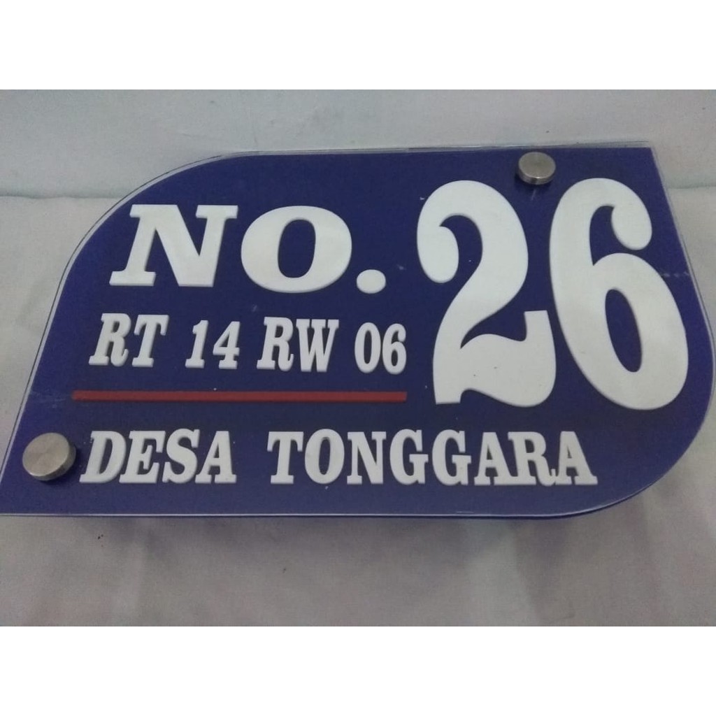 NOMOR RUMAH ACRYLIC TIMBUL MODERN