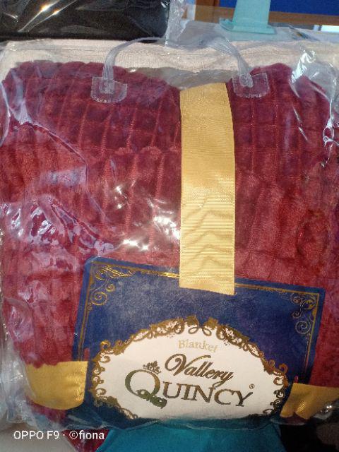 Selimut Bulu Polos Vallery Quincy Halus Lembut Panjang Ukuran 160x200 Dewasa Murah - Ijn Plaza