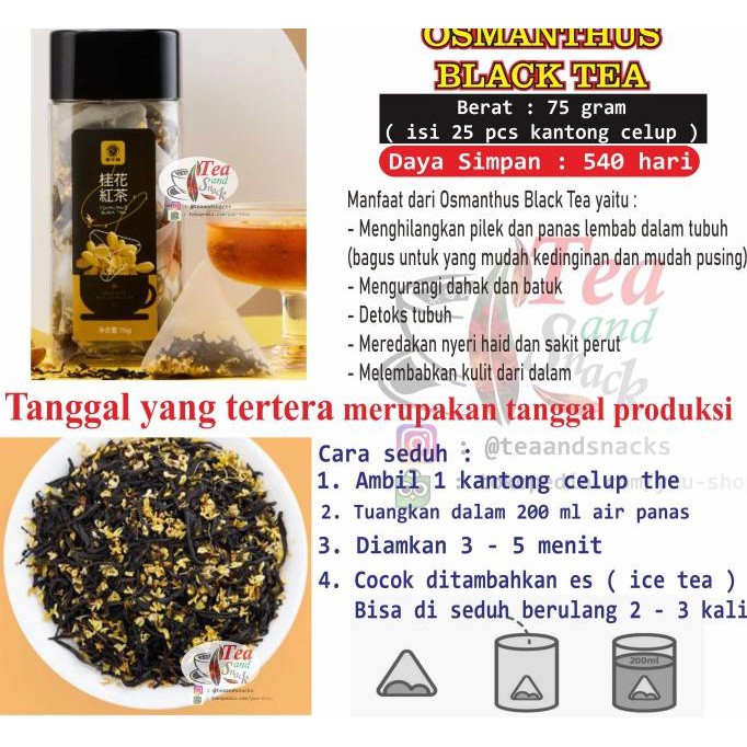 

Jual Osmanthus Black Tea Teh