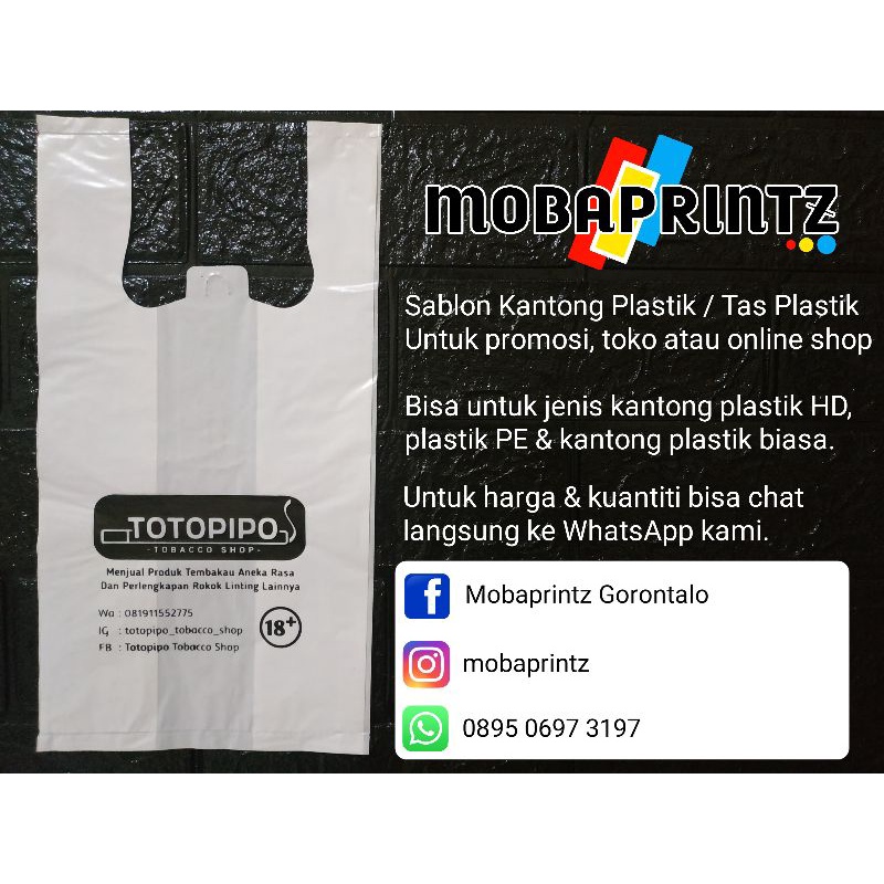 Sablon Kantong Plastik / Tas Plastik