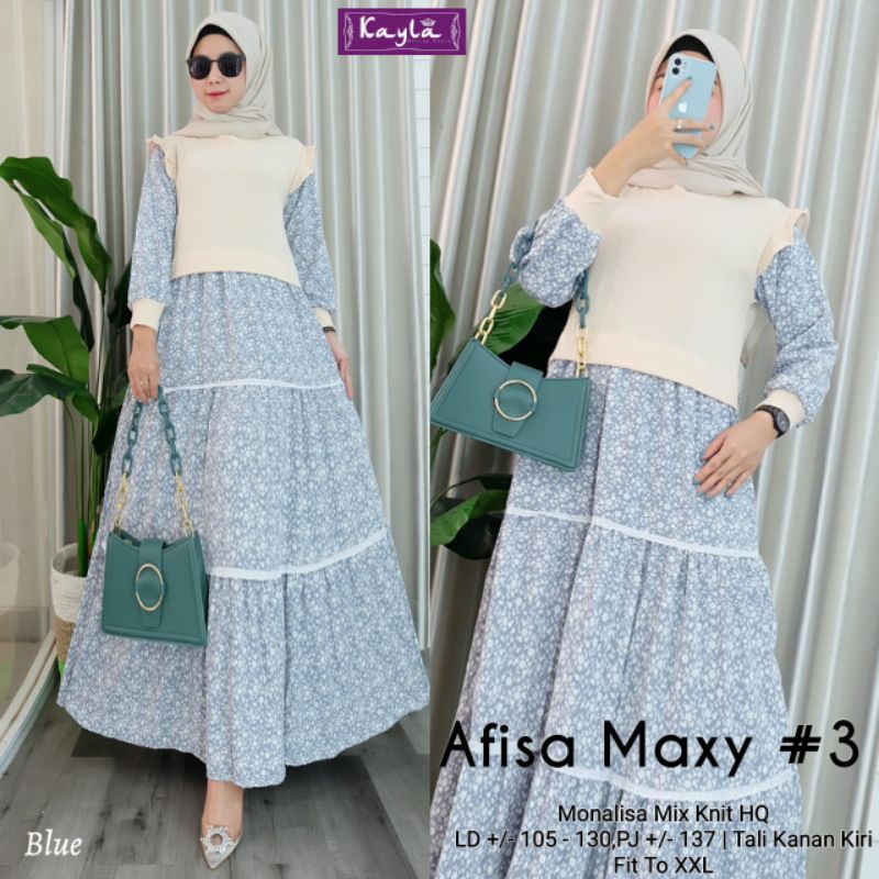 afisa maxy 3 by Kayla /Fashion wanita /baju lebaran 2022