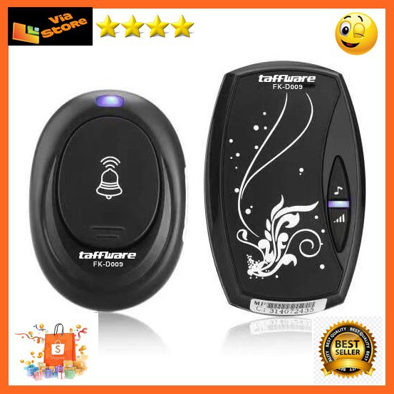 Taffware Alarm Pintu Wireless Waterproof dengan EU Plug - FK-D009