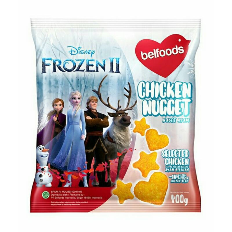 

Belfoods Frozen 400G - Chicken Nugget Selected Nuget Ayam