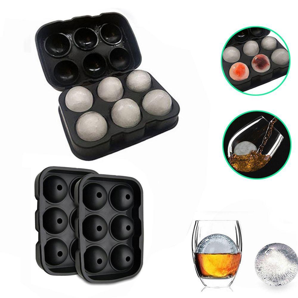 Pineapple 4per6 Grids Ice Ball Cube Tray Coklat Es Krim Cocktails Whisky Cetakan Silikon