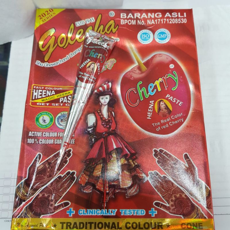 

HENA GOLECHA CHERRY 1KT ISI 12PC.ORIGINAL