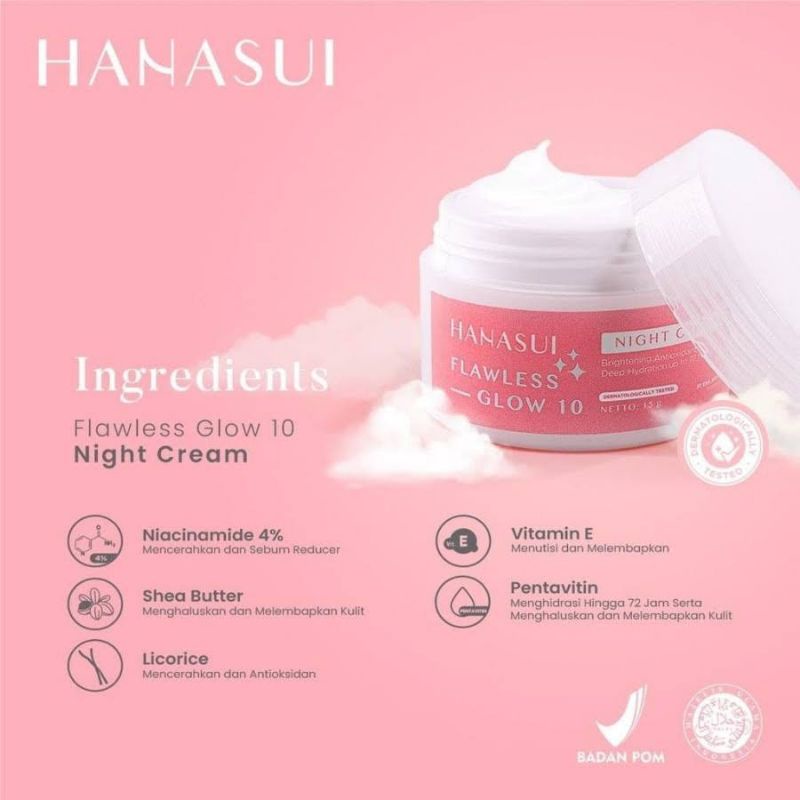 Hanasui Flawless Glow Cream 15g
