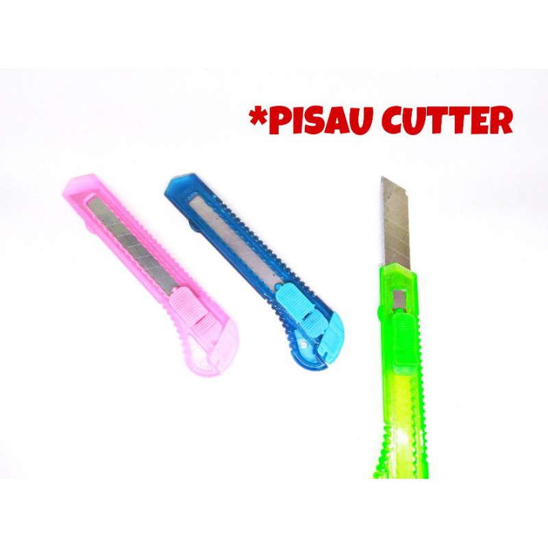 

Cutter Murah / Pisau Cuter Transparan Warna
