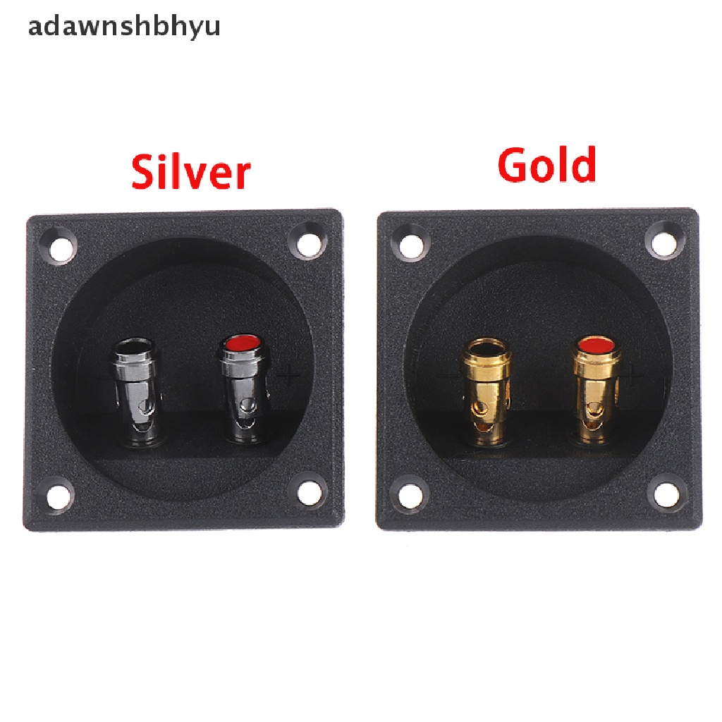 Adawnshbhyu 1Pc Steker Subwoofer Cup Bulat 50mm Konektor Terminal Kotak Speaker Stereo Mobil