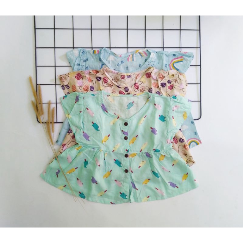 Setelan anak perempuan / setelan anak / setelan pendek / setelan bayi perempuan