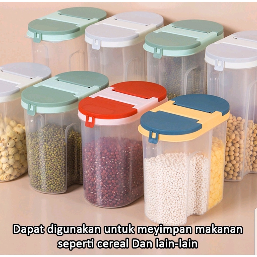 Food Storage Jar |  Tempat Penyimpanan Cereal  | Kontainer Makanan Kitchen Storage Bottle