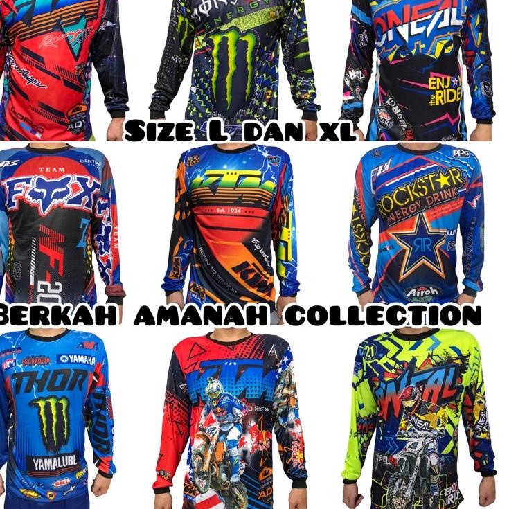 Jangan Ketinggalan order..  Baju balap dewasa/ atasan balap dewasa/ baju trail motorcross/ baju bala