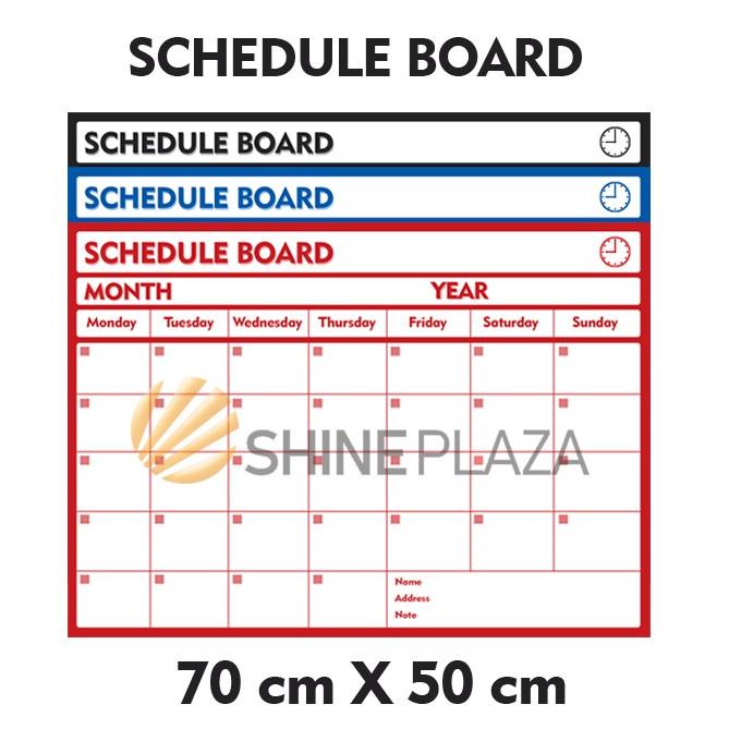 

↓h7 Best Terlaris✧↓ Schedule Board Pastel TRG - Papan Jadwal Papan Whiteboard Flexible TRG - Monthly Planner TRG 66 ↓