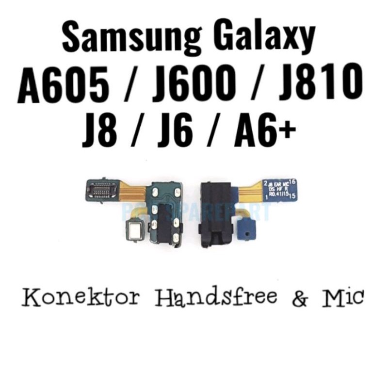 Konektor handsfree+mic konektor Hf Samsung J6 J8 A6+ A6plus A605 original