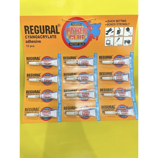 lem besi regural / power glue instant glue / lem metal / lem kaca / lem kayu