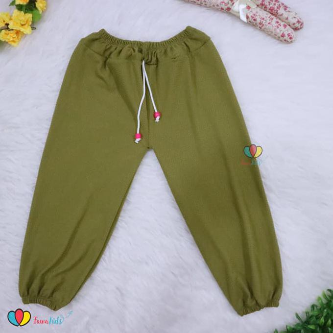 TERLARIS Jogger Polos Molly Uk. 5-6 Tahun / Celana Panjang Balita Jogger Import - MOLLY CEWEK BEST