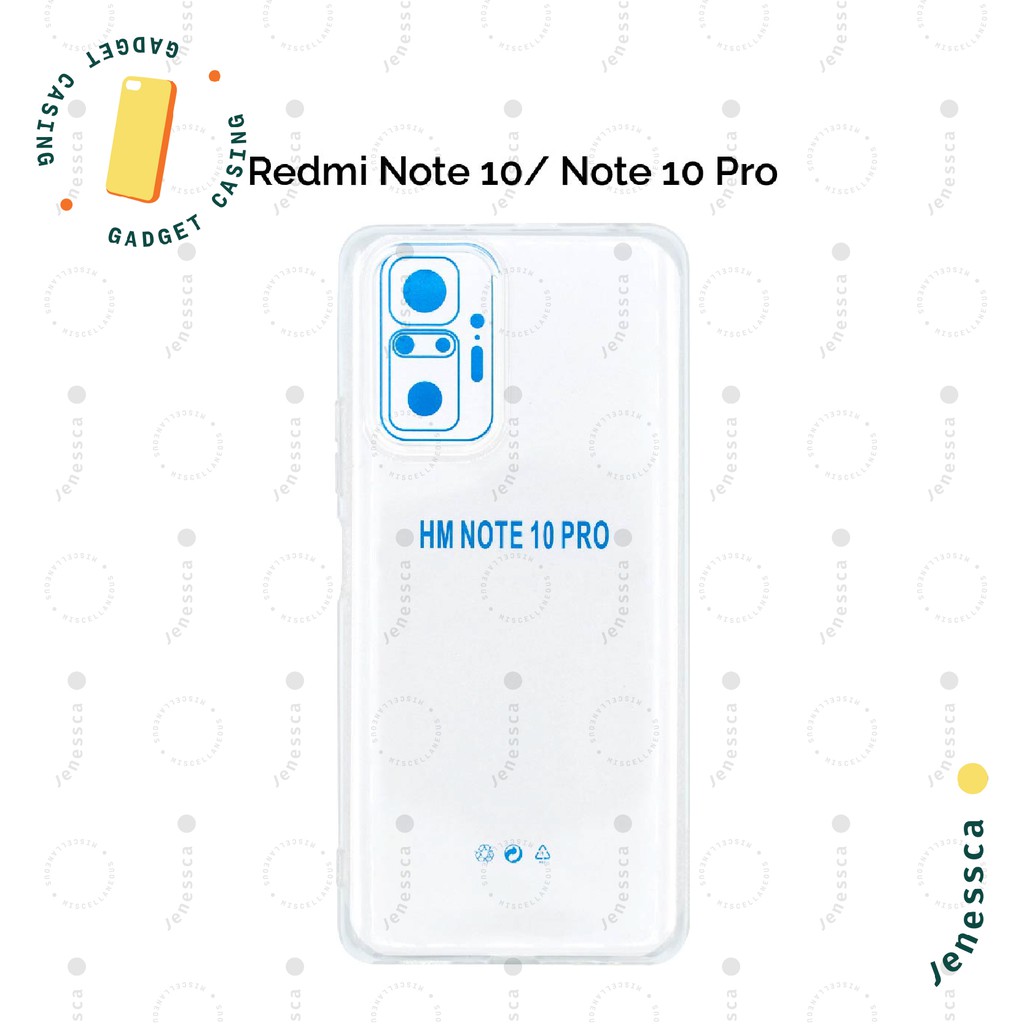 Casing Xiaomi Redmi Note 10/Note 10 Pro TPU Transparan Bening Slim Tipis