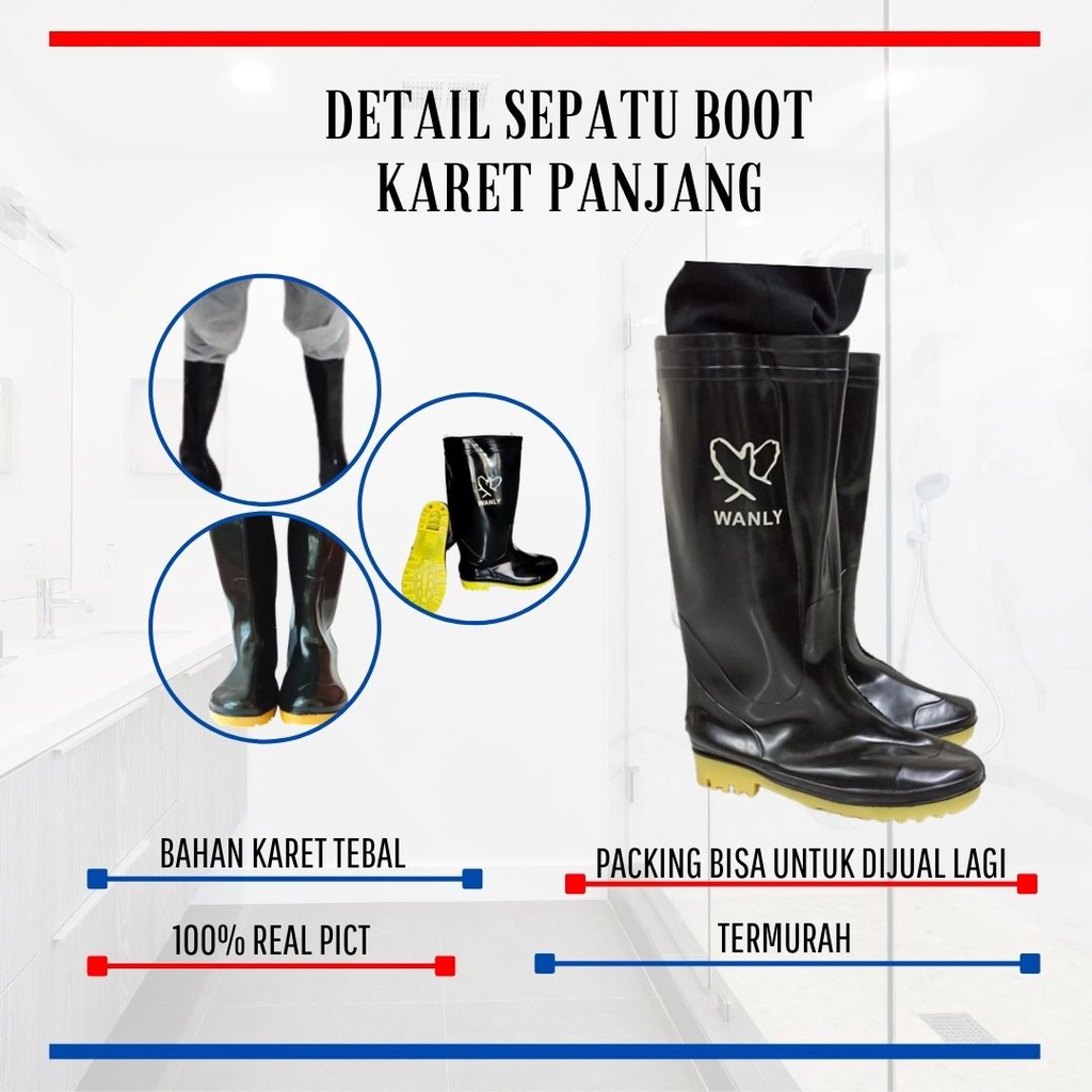 SEPATU BOOT/SEPATU BOOT KARET MURAH/SEPATU BOOT PANJANG/SEPATU BOOT TAHAN AIR/SEPATU BOOT PRIA MURAH