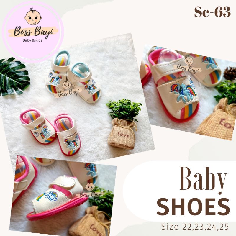 BOSS BAYI - Baby Girl Shoes / Sepatu Sandal Bayi Anak Perempuan Bunyi Cit-Cit