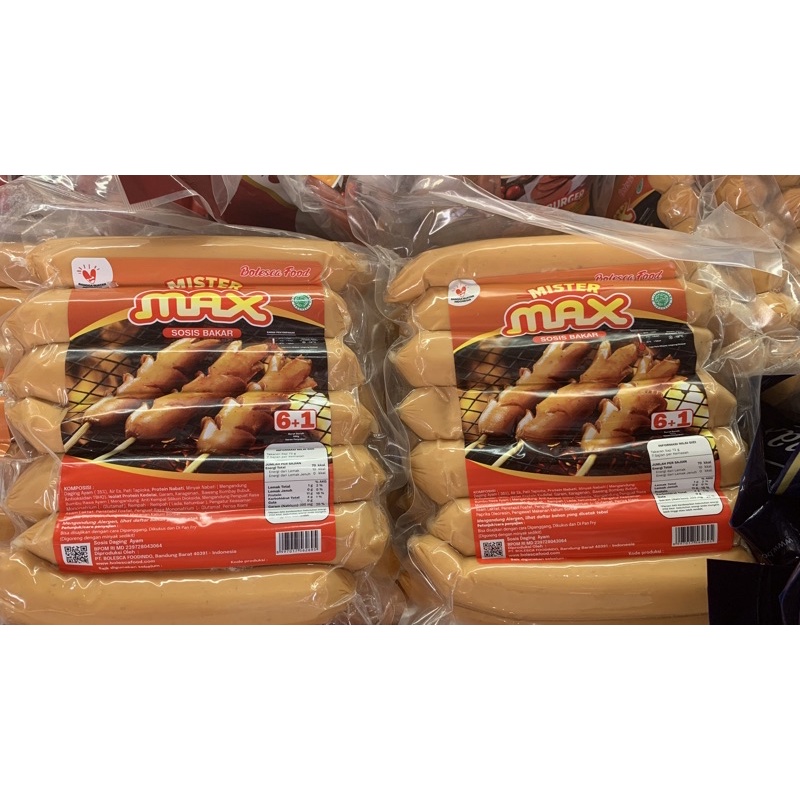 Jual Mister Max Sosis Bakar Isi 7 11pcs 500gr Sts Frozen Shopee