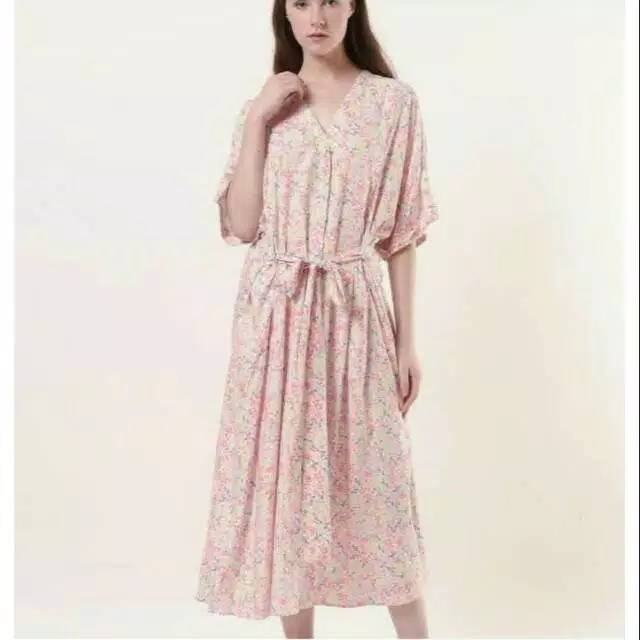 Unpeu Femme Summer Loose Dress (floral pink)