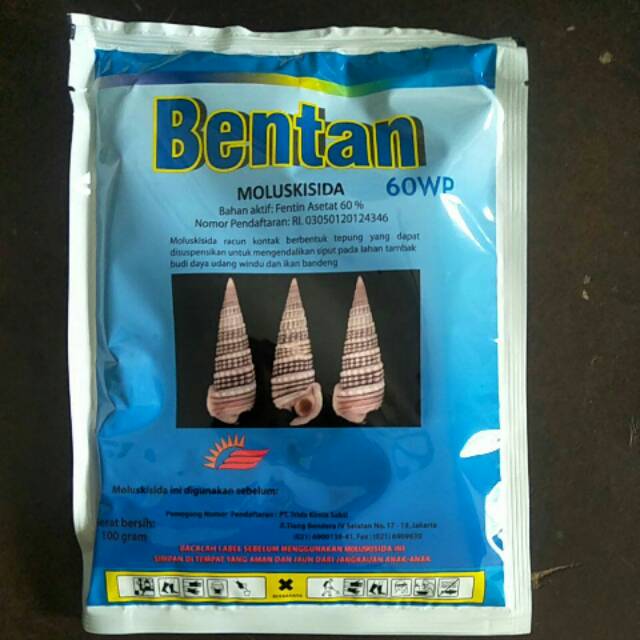Bentan Moluskisida 60WP 100gr obat keong