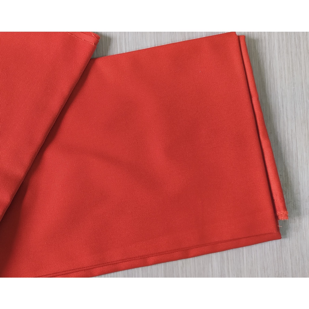 Kain Drill Nagata Grade A Warna Orange Tua (Untuk Celana, Rok, Blazer, Jas Seragam) / Kain Drill Ora