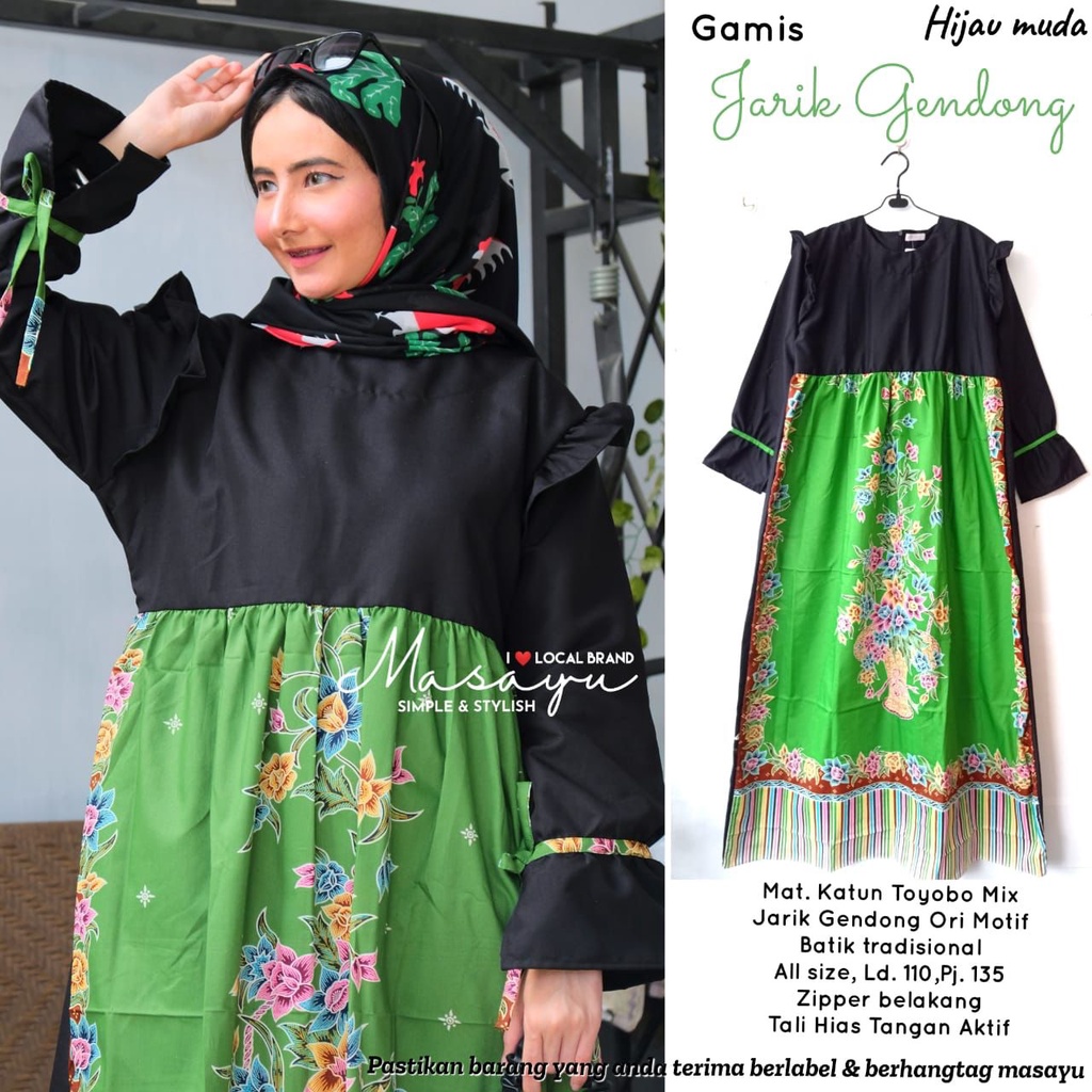 Gamis  jarik gendong batik solo gamis cantik