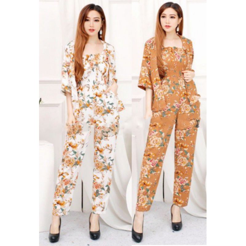 winsstore85 Jumpsuit set 2in wanita terbaru