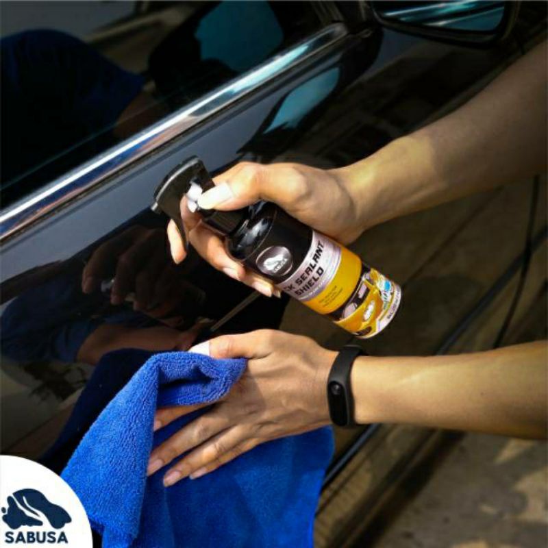 SABUSA quick sealant shield spray guard cairan pelindung dan pengkilap cat mobil motor helm kaca