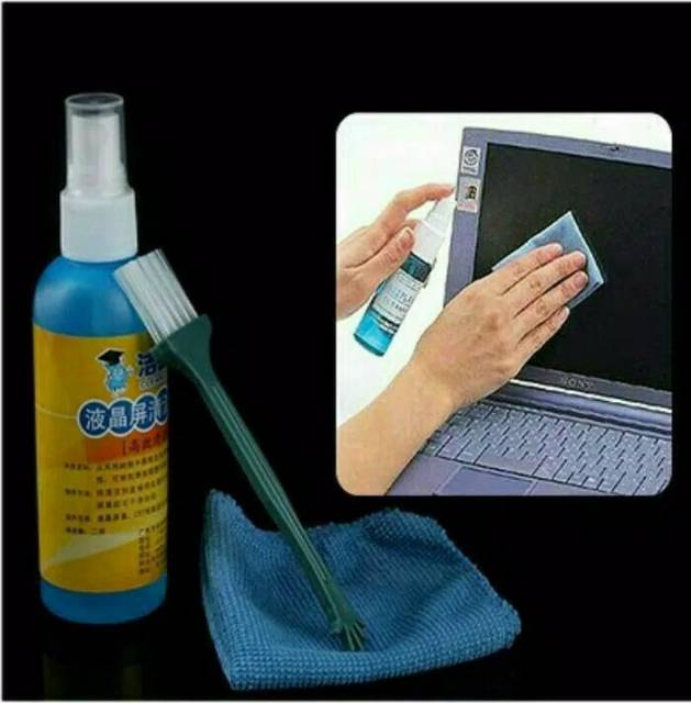 Cleaning kit cairan spray untuk layar lcd,camera,tv laptop komputer