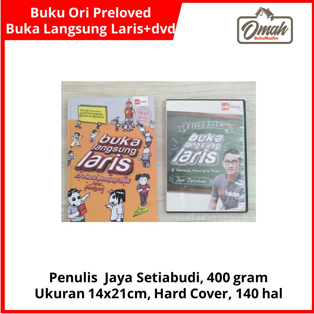 Buku Original Preloved Buka Langsung Laris By Jaya Setiabudi