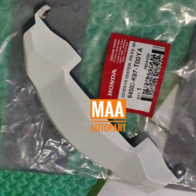 Cover Front Center Dagu Tengah Bawah Lampu Depan PCX150 PCX 150 Lokal Putih White 64503K97T00YA Asli