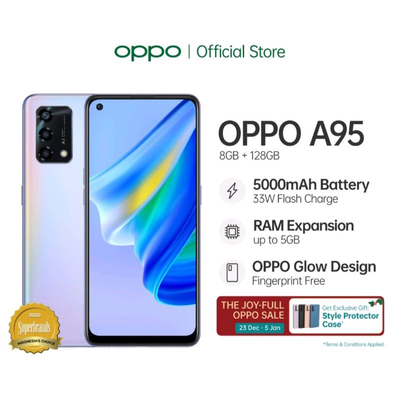 OPPO A95 RAM 8+5 GB/128 GB BATTERY 5000 mAh